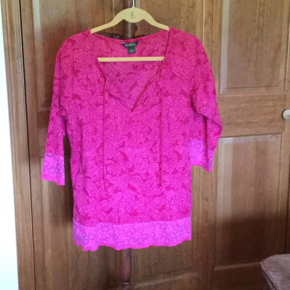 Pink tunic blouse